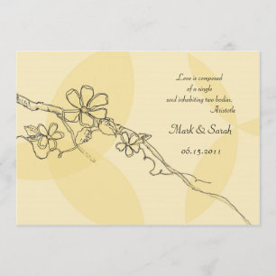 Convite Flores lunáticas que Wedding Iinvitation 2