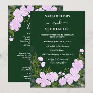 Convite Flores Luzes Casamento 
