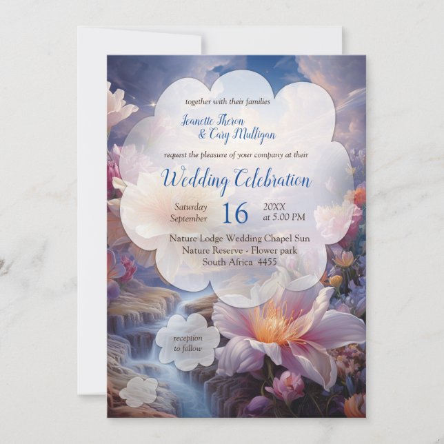 Convite Flores Místicas do Realm Supernatural (Frente)