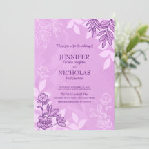 Flores Modernas E Folhas Ornamentos para Casamento