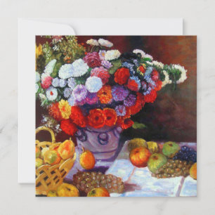 Convite Flores Monet e Frutas