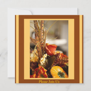 Convite Flores nas Cores do Outono -