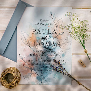 Convite Flores Nebulosas