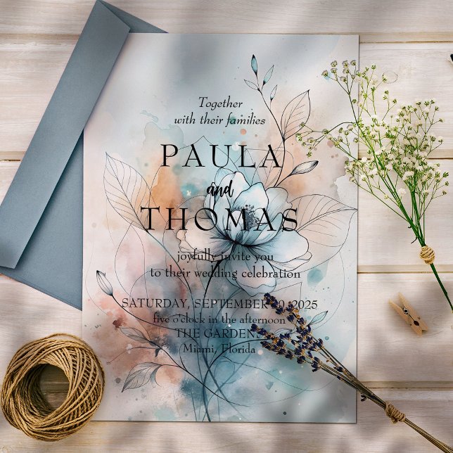 Convite Flores Nebulosas (Criador carregado)