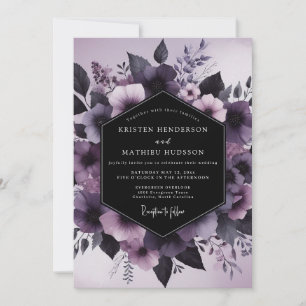 Convite Flores Noturnas Malva Casamento
