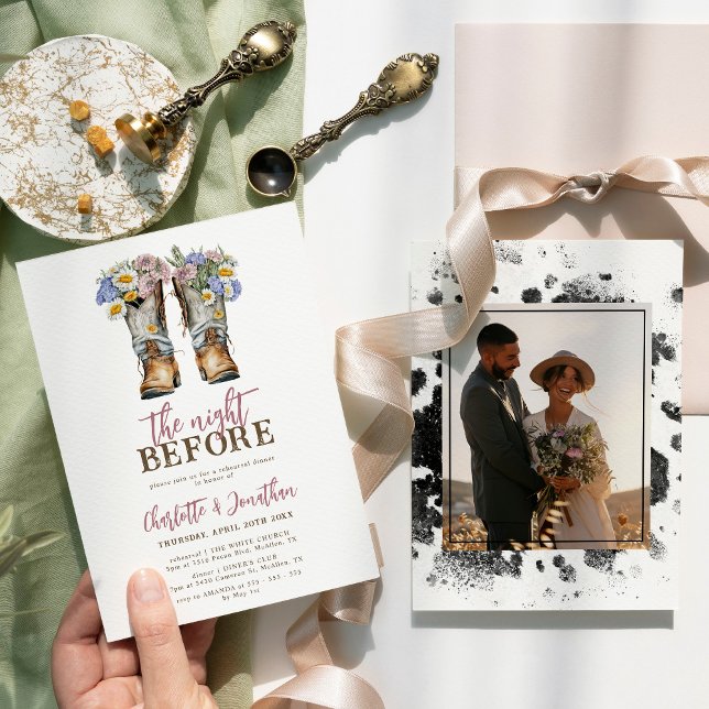 Convite Flores Ocidentais Impulsionam Janto de Ensaio Russ (Criador carregado)