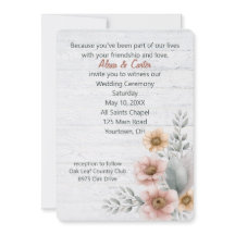 Flores para casamentos De Aquarelas Na Madeira