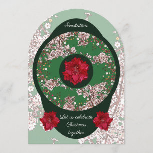 Convite Flores para o Natal