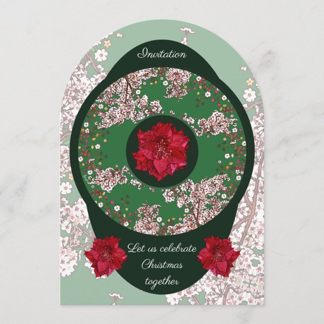 Convite Flores para o Natal (Frente)