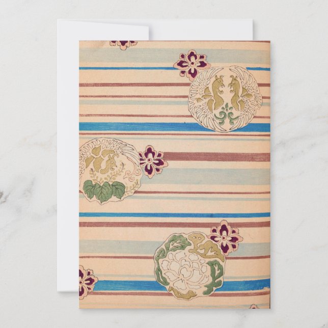 Convite Flores Retro (Frente)