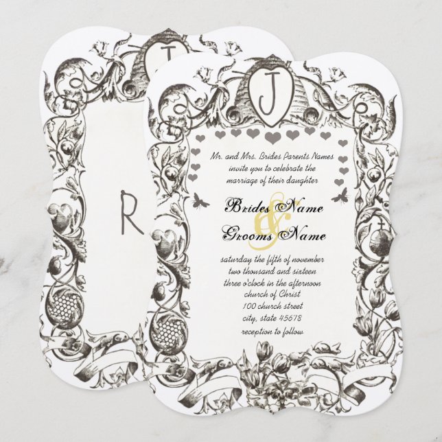 Convite Flores Roladas De Abelhas E Colmeias De Abelhas (Frente/Verso)