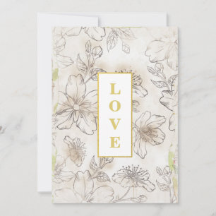 Convite *~ Flores Românticas AMAM AR26 QR RSVP Casamento