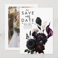 Flores Românticas e Sombrias para Casamento Save t