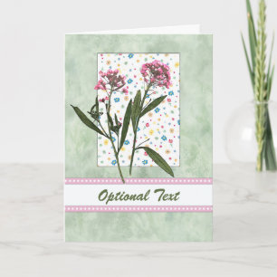 Convite Flores Rosa, Cor Verde Lt - Personalizar