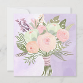 Convite Flores Roxas