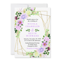 Flores Roxas Florais com Folhagem Casamento