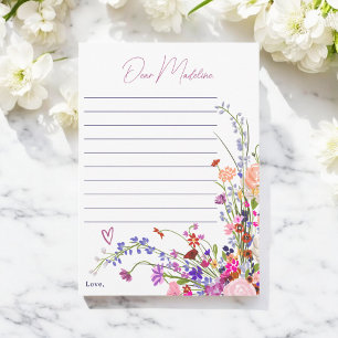 Convite Flores selvagens cápsula do primeiro aniversario