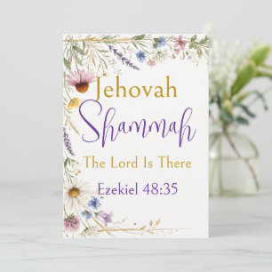 Convite Flores Silvestres Floral Botânico, Jeová Shammah
