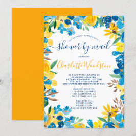 Convite Flores solares de queda a frio chá de panela flora