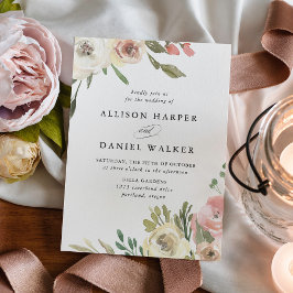 Convite Flores Sutis | Casamento