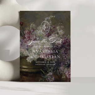 Convite Flores venenosas, casamento de belas artes