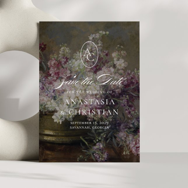 Convite Flores venenosas, casamento de belas artes (Criador carregado)
