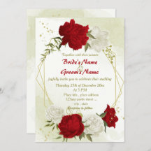 flores vermelhas folhas verdes casamento