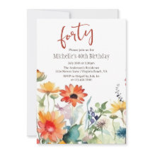 Flores Vibrantes Coloridas Flores Selvagens aniver