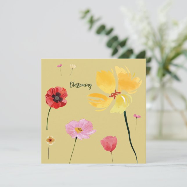 Convite Florescendo (Em pé/Frente)