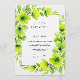 Convite Florescer de Verde Lima em Casamento
