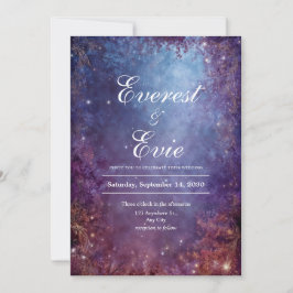 Convite Floresta Celestial Encantada Casamento Roxo Dourad