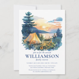 Convite Floresta de Campos Exteriores da União Familiar