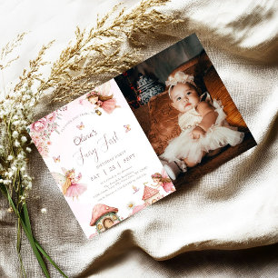 Convite Floresta de primeiro aniversario de Lama de Cogume