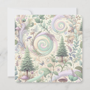 Convite Floresta Encantada de Pastel: Uma Fantasia de Cott