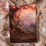 Convite Floresta Encantada Fantasy Woodland Sweet 16<br><div class="desc">Esse design cativante os transporta para um mundo mágico cheio de brilho suave do crepúsculo e toques brancos de rosa. Árvores deliciadas ficam altas, suas ramificações adornadas com luzes cintilantes, enquanto criaturas brancas dançam entre as folhagens. Um senso de maravilha preenche o ar enquanto os convidados embarcam numa aventura por...</div>