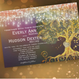 Convite Floresta Mason Jar Fairytale Roxo e Casamento Dour