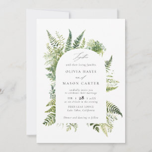 Convite Floresta Montanhosa de Samambaia 2 Casamento Elega
