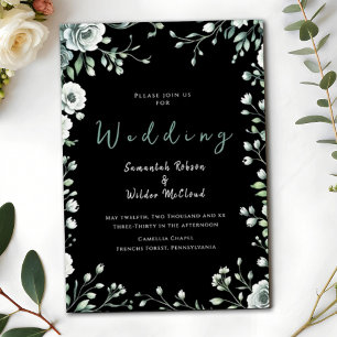 Convite Floresta Negra Whimsical e Casamento Dourado