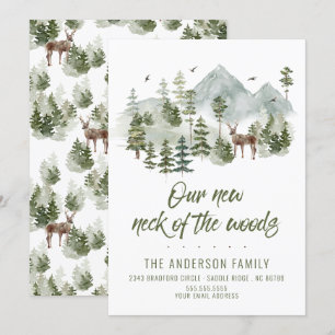 Convite Floresta Nosso Novo Pescoço das Árvores se Moven