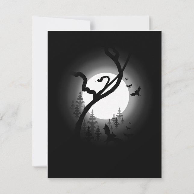Convite Floresta Noturna Encantada (Verso)
