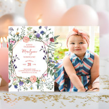 Floresta Selvagem Foto de Primeiro Aniversário