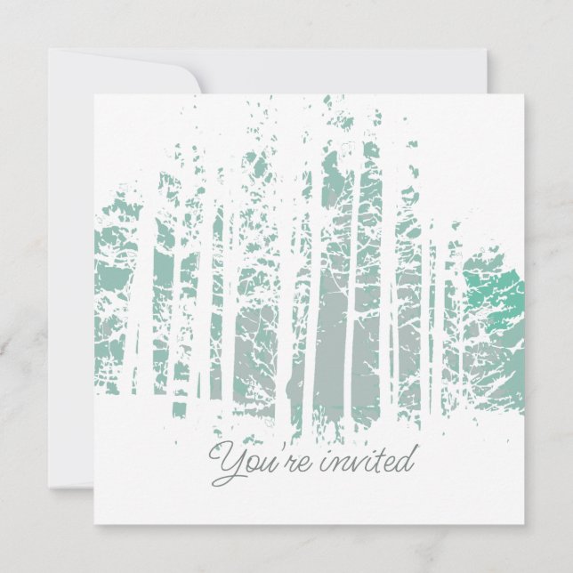 Convite Floresta Selvagem no Parque Exterior (Verso)