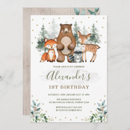 Convite Florestas de Aniversário da Floresta Florestal Ver