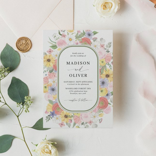 Convite Florestas Selvagens Selvagens Florestais Casamento (Criador carregado)