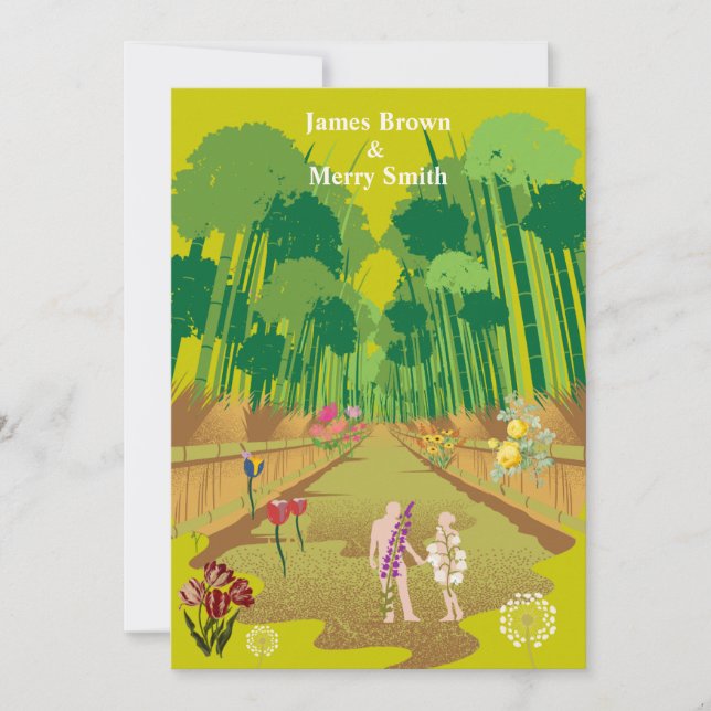 Convite Florestas Viajam Adão e Casamento de Véspera (Frente)