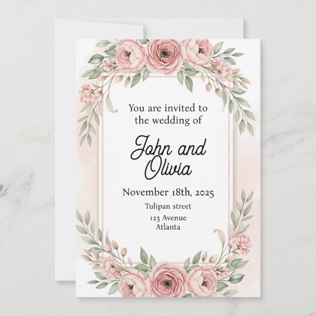 Convite Florido (Frente)