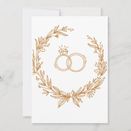 Convite Flourish branco e Dourado junta-se a nós para cele