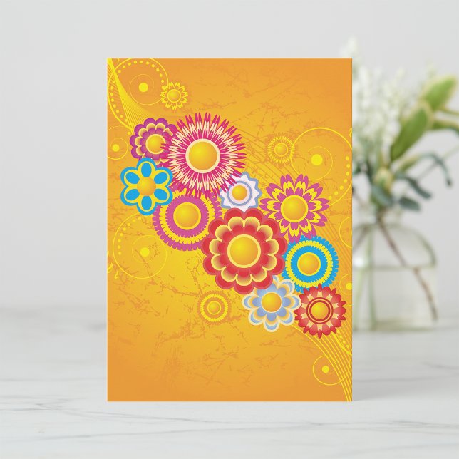 Convite Flourish Flowers (Criador carregado)