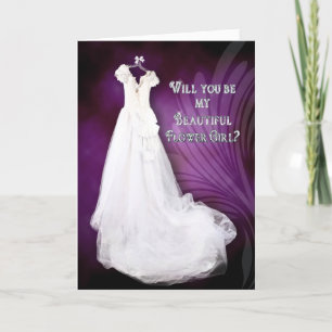 CONVITE FLOWER GIRL - BRIDAL PARTY/ATTENDANTS INVITATION