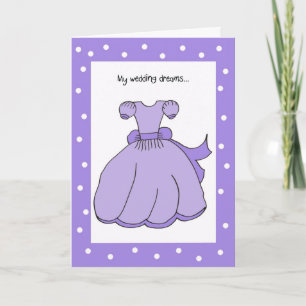 Convite Flower Girl Card - Purple Wedding Dreams